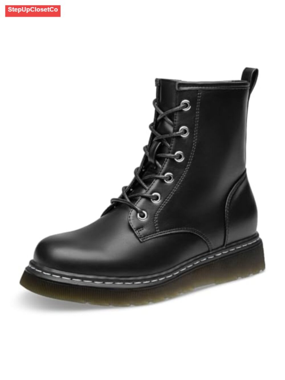 Women's Lace-Up Low Platform Combat Ankle Boots
